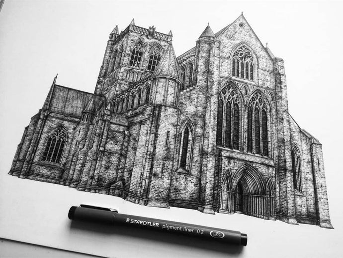 Jennifer Court's Ink Emphasizes Architectural Strength