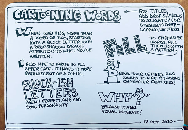 Cartooning Words